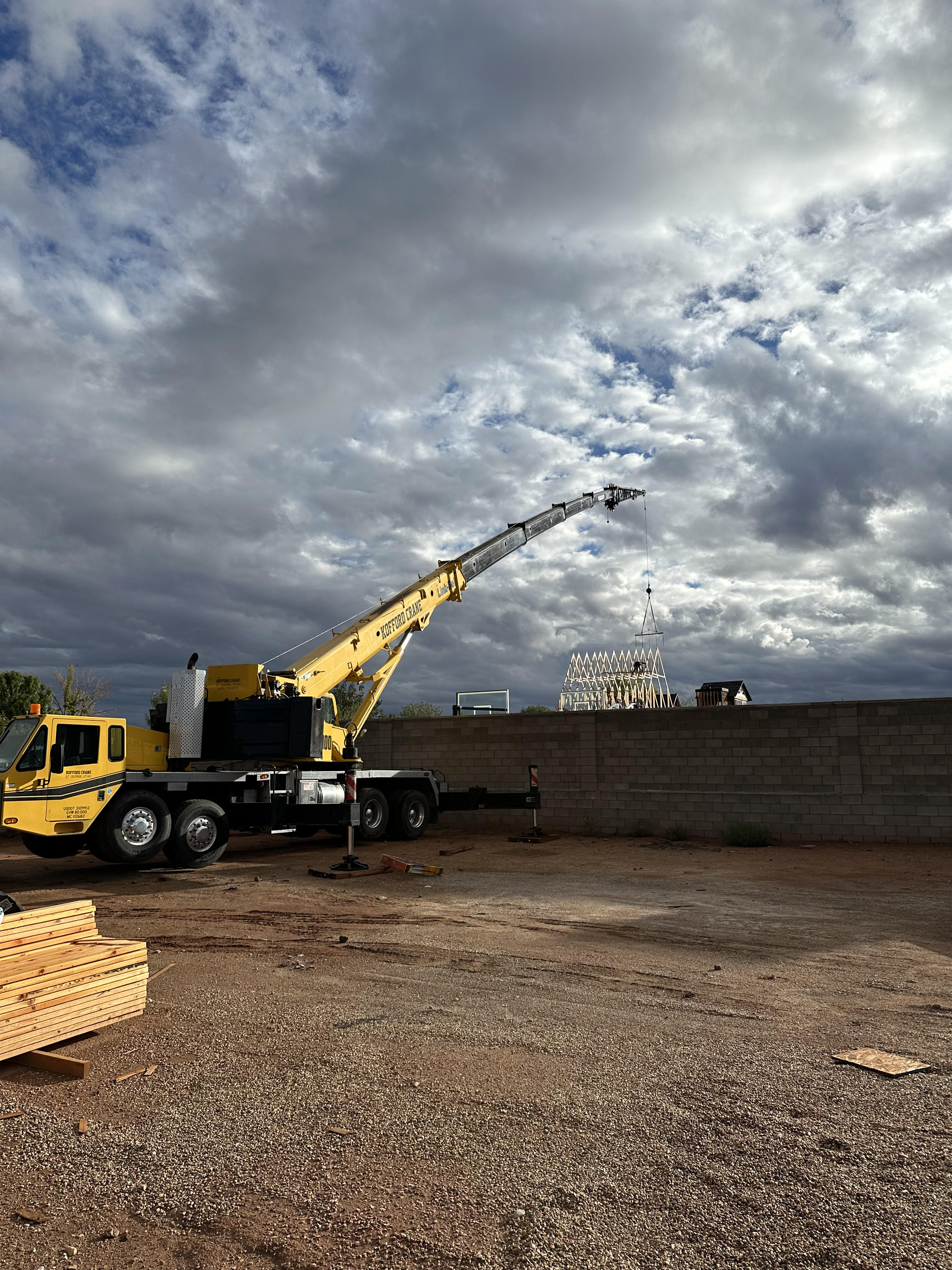 Jobsite crane